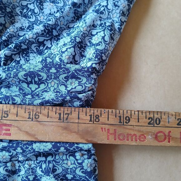 Soft By Avenue Blue Floral Sleeveless Stretch Fit & Flare Midi Dress Size 18/20 - Picture 11 of 11